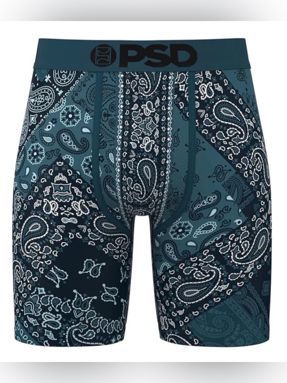 PSD MEN'S MULTICOLOR PAISLEY MAZE BOXER BRIEFS-Sz S
